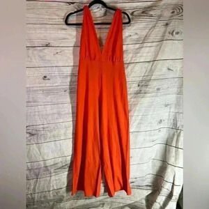 4sienna orange wide leg jumpsuit